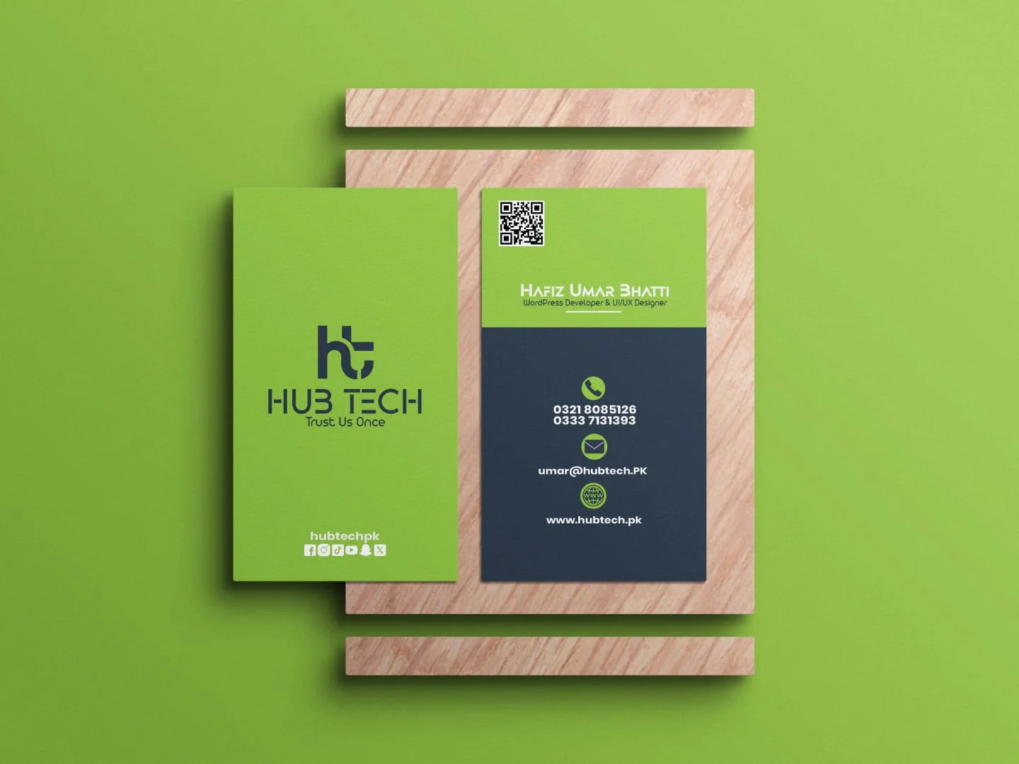 Hub Tech Business Card Design