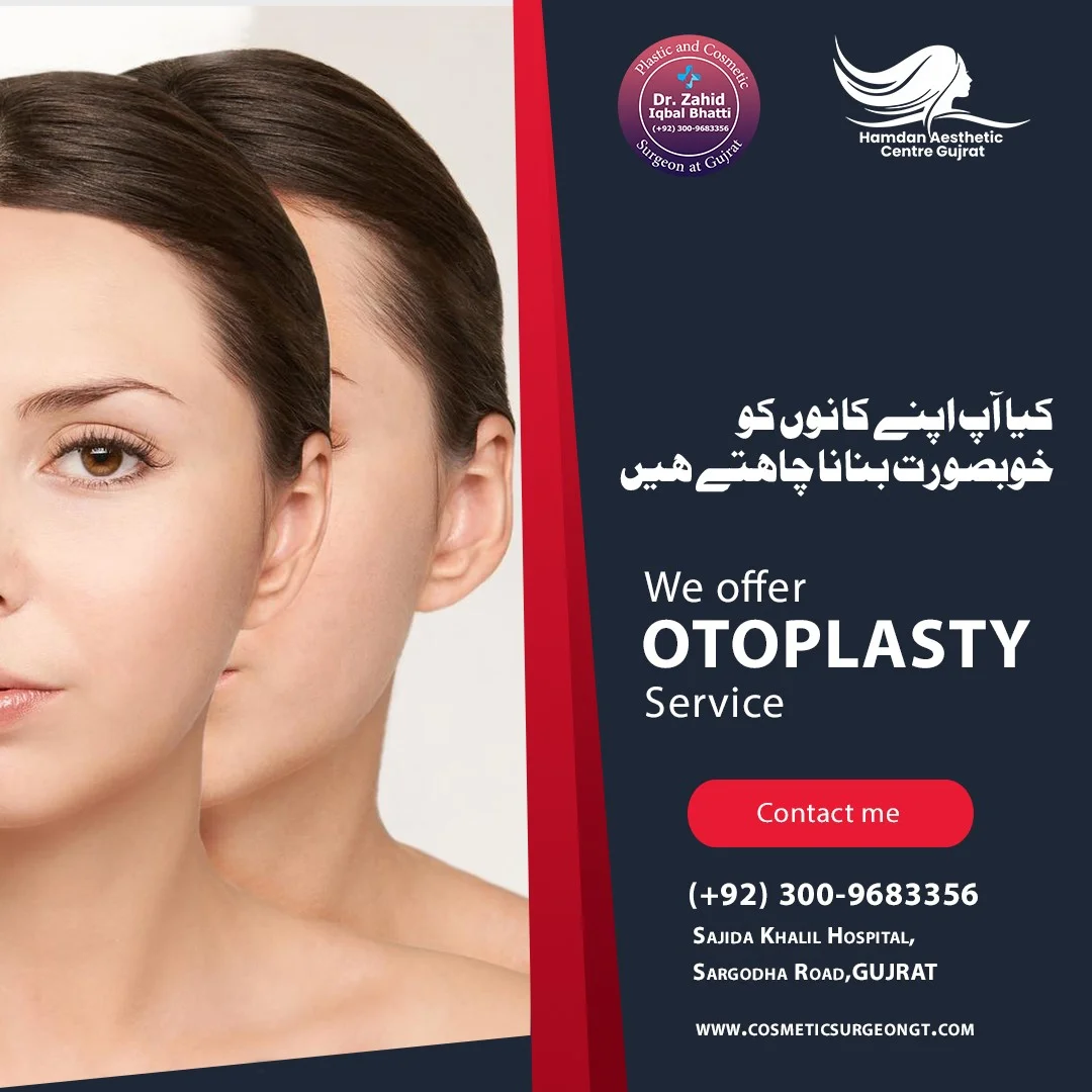 Otoplasty Surgery Social Media Banner Design