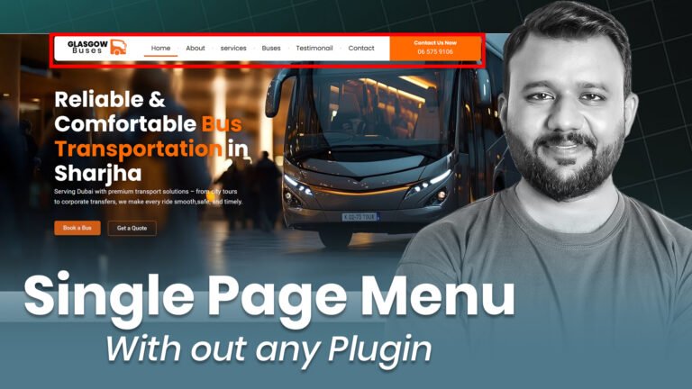 One-Page Menu