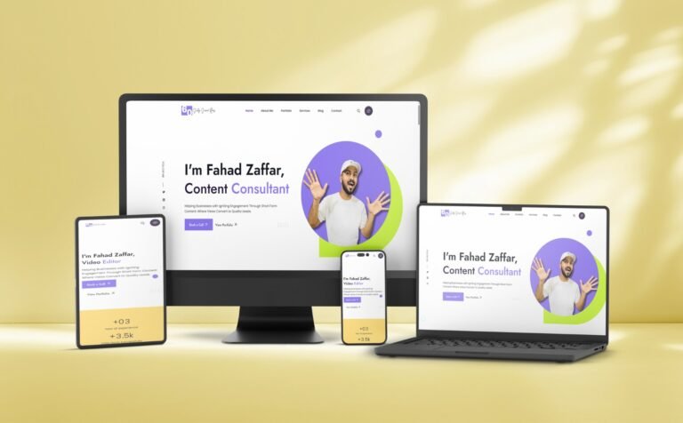 video agency portfolio website