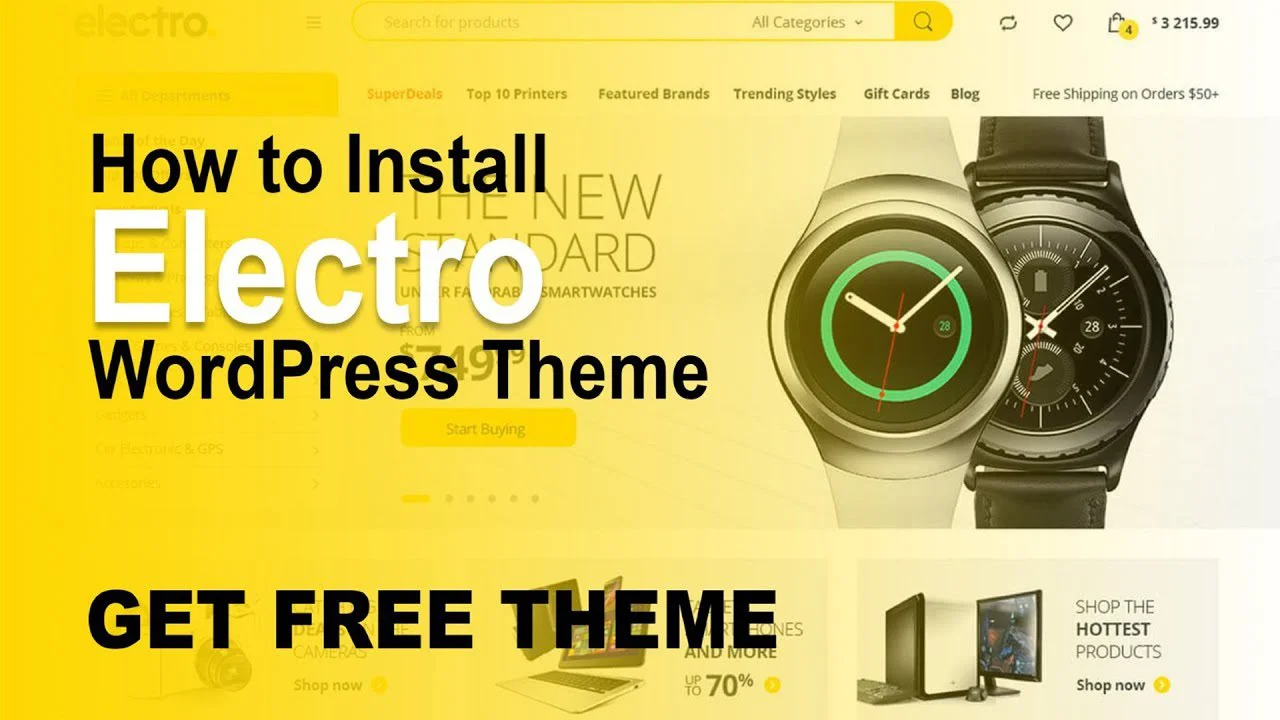 How to Install Electro WordPress Theme for Electronics - Hub Tech