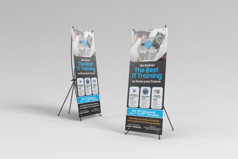 ONETECH roll-up banner design